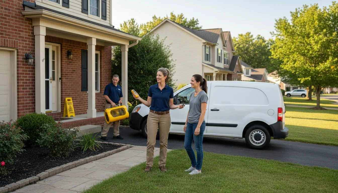 Residential water damage restoration in Divide, CO